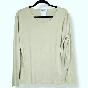 Olsen Collection Light Green Long Sleeve Tee
